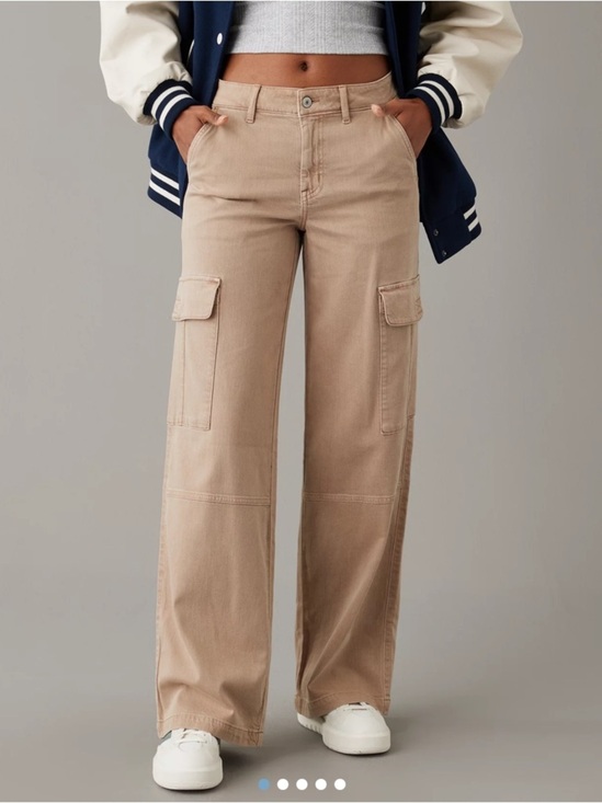 American Eagle Outfitters Pants - AE Dreamy Drape Stretch Cargo Super High-Waisted Baggy Wide-Leg Pant Stretch